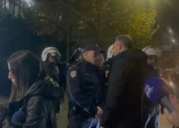 Përplasja fizike, policia tenton të shoqërojë protestuesit! Ndërhyjnë deputetët e PD-së