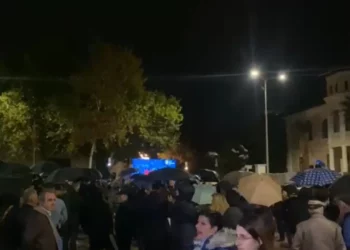Protesta e PD-së për Buxhetin jashtë Kuvendit, qytetarët mbajnë 1 minutë heshtje për Martinin