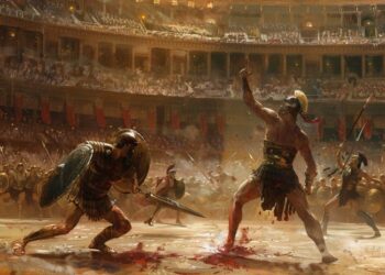 Rikthehen ”gladiatorët” në Koloseun ikonik