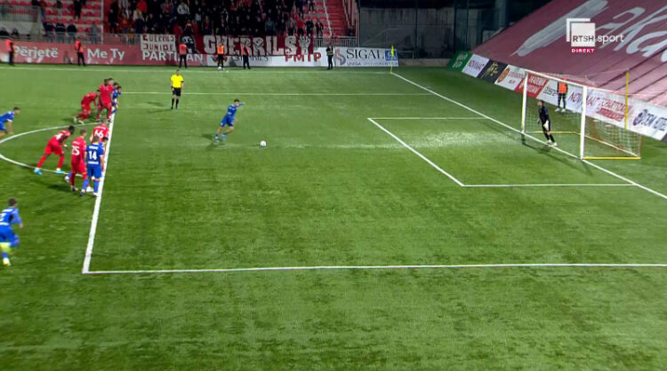 Më në fund një penallti kundër Partizanit, i ikën fitorja në minutën e fundit me Teutën