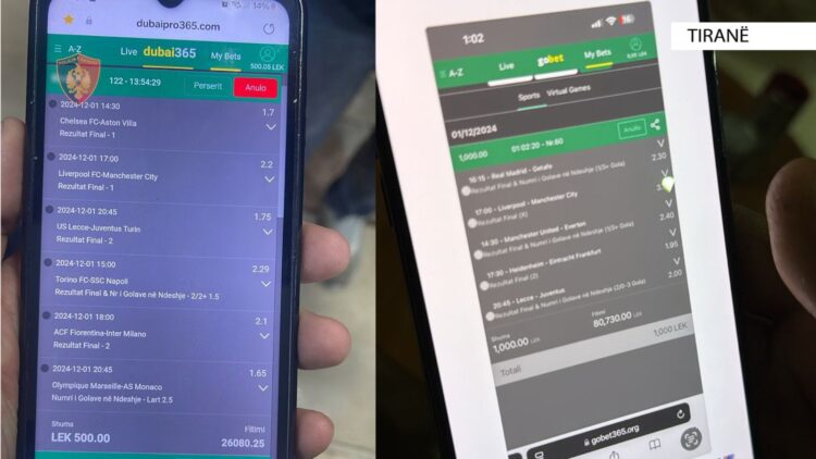 Vendosnin baste sportive online, arrestohen 4 të rinj në Tiranë, 3 në Shkodër
