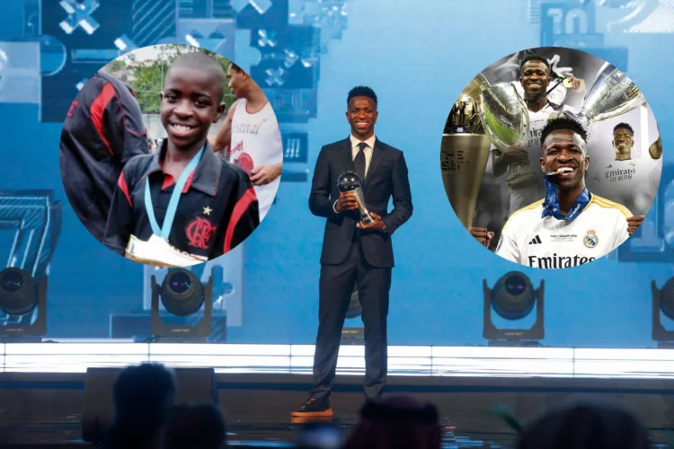 Vinicius Jr: “Sot po i shkruaj djalit që ka parë kaq shumë idhuj duke e ngritur atë trofe… koha e tij ka ardhur…”