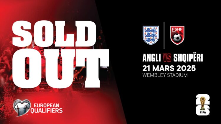 Kupa e Botës 2026/ Shiten të gjitha biletat e tifozëve shqiptarë për ndeshjen Angli – Shqipëri