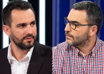 Lapaj e Arlind Qori sherr në protestë/ Adriatikun e dëbojnë nga podiumi – Video