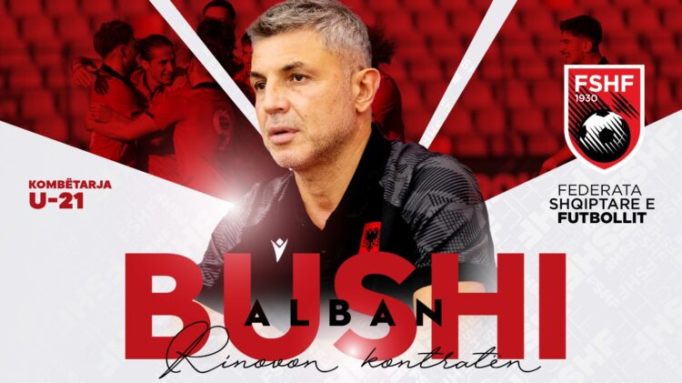 Zyrtare / Trajneri i Kombëtares U-21, Alban Bushi rinovon kontratën me FSHF-në