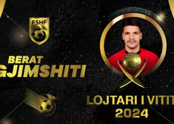 Berat Gjimshiti zgjidhet nga futbollistët e Kombëtares “Lojtari i Vitit i Kombëtares”, çmimin e merr nëna e tij