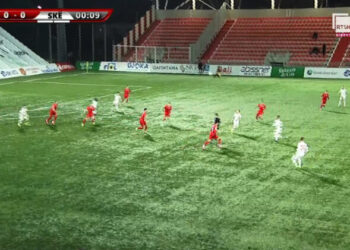 Elbasani i madh në pjesën e dytë, përmbys Teutën. Partizani ndalet në fund