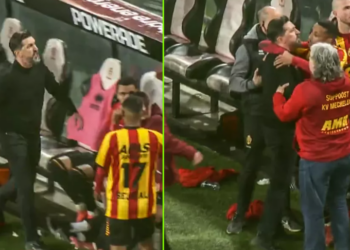 Besnik Hasi, sherr me tifozin në Belgjikë – Video