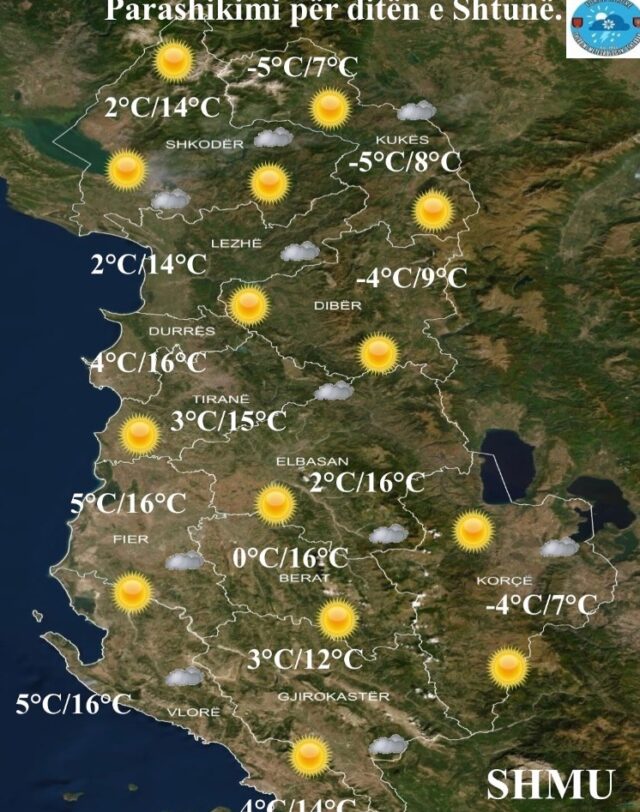 Plane për fundjavën  Ja si parashikohet moti