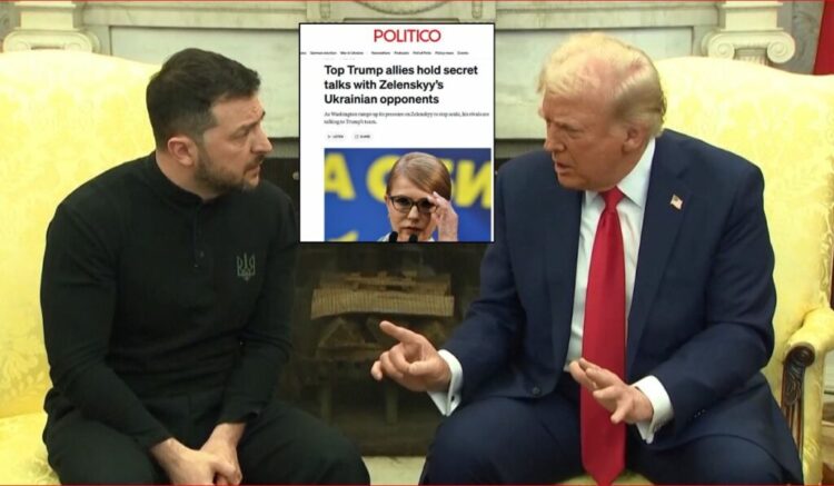 Politico: Administrata Trump në bisedime sekrete për zëvendësimin e Zelensky