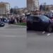 Beograd/ Makina futet mes turmës dhe merr zvarrë një protestues (VIDEO)