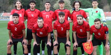 Shqipëria U-19 fiton miqësoren e dytë ndaj Maqedonisë së Veriut, vendos goli i Leart Krasniqit