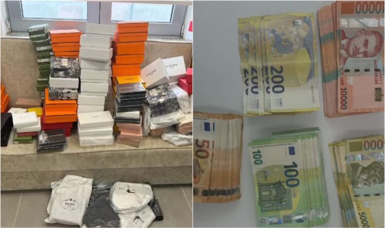 Kontrolle në Rinas, sekuestrohen afro 100 mijë euro dhe mallra kontrabandë