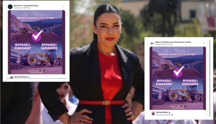 Shkelja e ligjit zgjedhor, BIRN: Ministrja Balluku i përdor faqet e institucioneve si ‘mur’ për posterat e fushatës