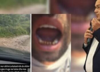 I riu denoncoi gjendjen skandaloze të rrugës, dy zyrtarët e PS e dhunojnë (VIDEO)