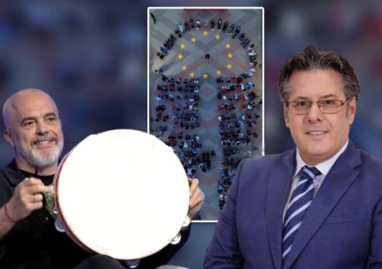 FOTO/ Paloka ironizon Ramën: Edhe mbështetësit i vendos në formën e Noc Rrokut, vetë është koka…