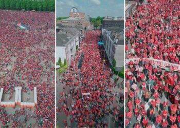 Dhjetëra mijëra protestues i kërkojnë qeverisë holandeze të ndërmarrë veprime për luftën në Gaza