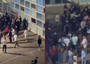 Tensione në Elbasan/ Mbështetësit e “Shqipërisë Madhështore” përplasen fizikisht