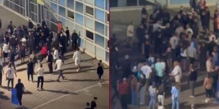 Tensione në Elbasan/ Mbështetësit e “Shqipërisë Madhështore” përplasen fizikisht