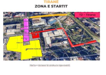 “Giro d’Italia” paralizon Tiranën, ja akset që do të bllokohen dhe rrugët që duhet të shmangni