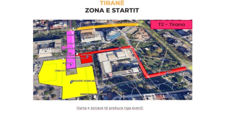 “Giro d’Italia” paralizon Tiranën, ja akset që do të bllokohen dhe rrugët që duhet të shmangni