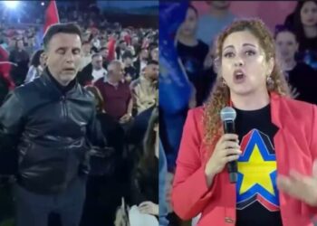 VIDEO/ Mimikat e Erion Braçes gjatë fjalimit të Olta Xhaçkës bëhen virale në rrjet