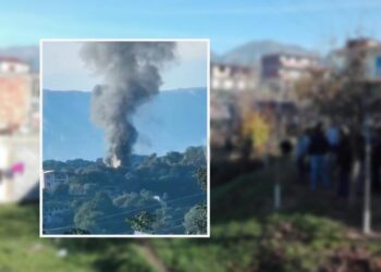 Zjarr i madh në Babrru, merr flakë banesa e braktisur