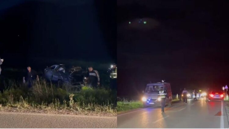 Aksident i rëndë në aksin Korçë-Ersekë, mjeti përfundon në parcela