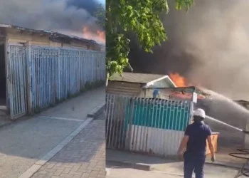 Përfshihet nga flakët tregu afër plazhit “Iliria” të Durrësit