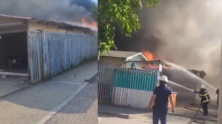 Përfshihet nga flakët tregu afër plazhit “Iliria” të Durrësit