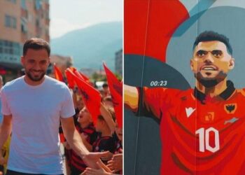 Tetova nderon Nedim Bajramin, murale për fantazistin e Kombëtares