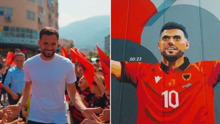 Tetova nderon Nedim Bajramin, murale për fantazistin e Kombëtares