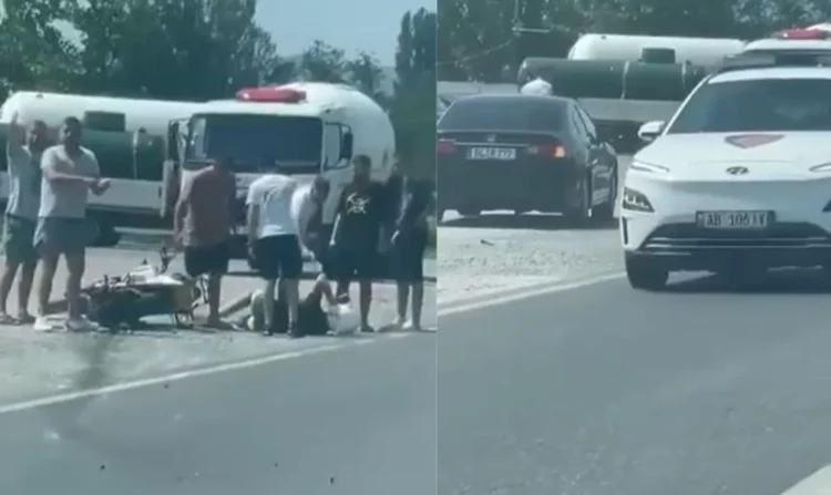 Makina e policisë kaloi pranë të plagosurit në ‘Lezhë-Milot’ dhe nuk ndaloi, ja reagimi zyrtar