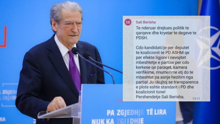 Mesazhi i Berishës për kandidatët: Partia do mbështesë çdo kërkesë që paraqisni në KQZ
