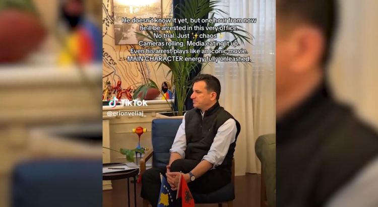 A po e kërcënon Veliaj Ramën? Nxjerr në Tik Tok videon në zyrë një orë para arrestimit: Në diskutime me Netflix-in për ta kthyer në serial…