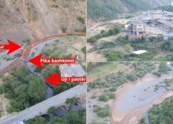 Turqit e Fabrikës Beralb derdhin mbetjet e bakrit në lumin Fan, ndotja arrin tek bimët bujqësore