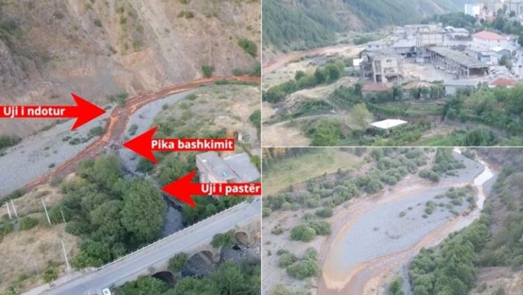 Turqit e Fabrikës Beralb derdhin mbetjet e bakrit në lumin Fan, ndotja arrin tek bimët bujqësore