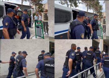 Terrori shtetëror vijon! I burgosuri politik Ervin Salianji shoqërohet në Gjykatë si kriminel i rrezikshëm (VIDEO-FOTO)