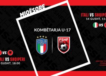 Kombëtarja U-17 zyrtarizon dy ndeshje miqësore me Italinë