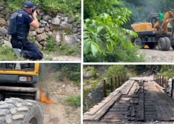 Tensione në Theth, IKMT përplaset me banorët / Hidhet molotov, Policia u drejton armën (VIDEO-FOTO)