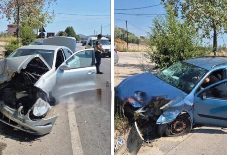 Katër persona të lënduar nga përplasja e dy veturave në rrugën Sarandë-Delvinë