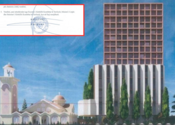 Rama firmos kullë tek trualli i Kishës, 10-katëshi për mesha tek rruga e Kavajës