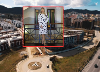 Anuela godet tek Liqeni i Thatë, 1.3 miliard lekë pazari me Vasil Jovanin për asfalt
