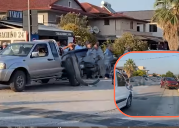 Dy drejtuesit e mjeteve plagosen pas përplasjes në Elbasan-Peqin