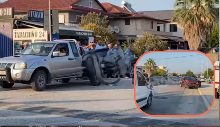 Dy drejtuesit e mjeteve plagosen pas përplasjes në Elbasan-Peqin