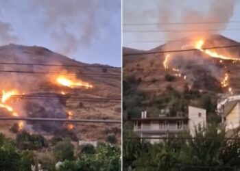 Zjarr në periferi të Finiqit, flakët rrezikojnë parkun arkeologjik