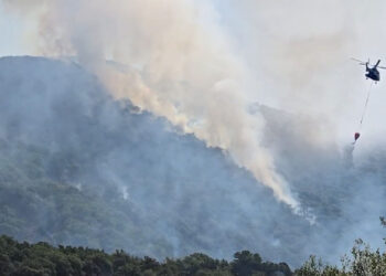 Zjarri tek pyjet e Liqeneve të Lurës vazhdon të jetë aktiv, Ministria: 8 vatra zjarri në vend gjatë 24 orëve!