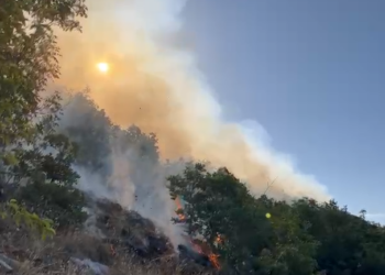 Përkeqësohet situata në parkun Kombëtar të Lurës, zjarri rrezikon stanet me bagëti