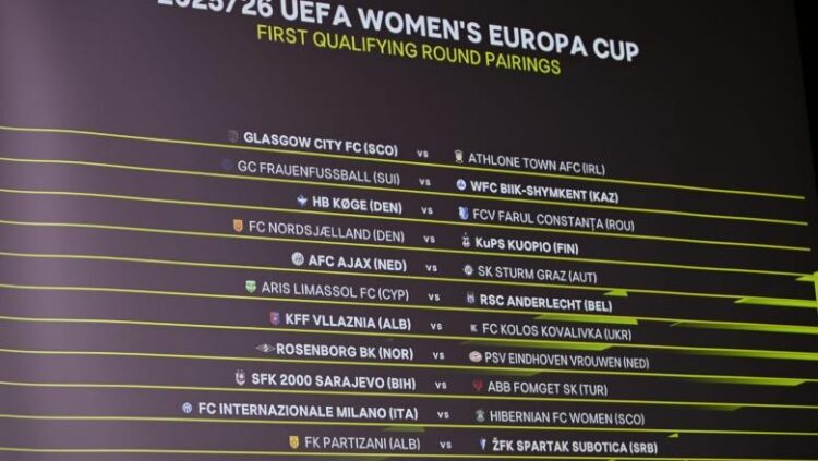UEFA Women’s Europa Cup, Vllaznia dhe Partizani mësojnë kundërshtaret e raundit të parë kualifikues