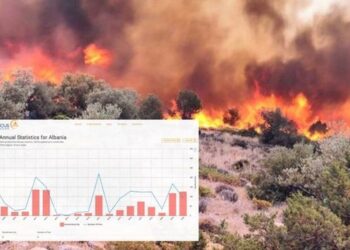 Sistemi Europian i Klimës: 49 hektarë të djegur në Shqipëri